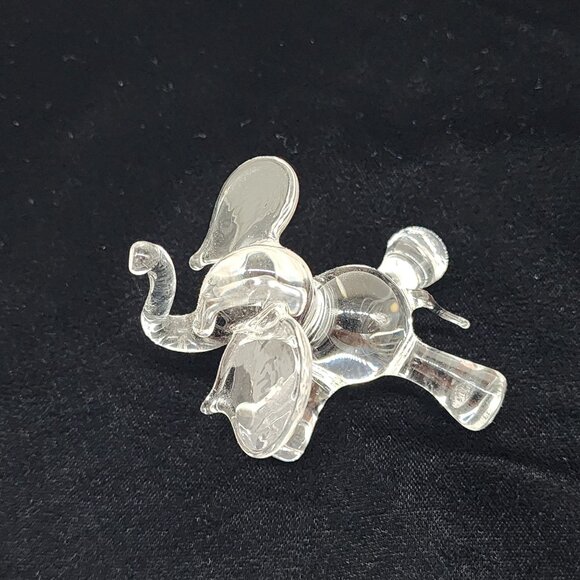 Set Of 5 Small Elephant Figurines In Various Materials & Colors Stone Glass & Re - Picture 7 of 7